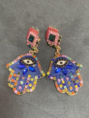 画像1: ハムサクリスタルピアス