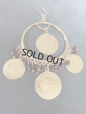 画像2: クリアビーズ付きコインピアス