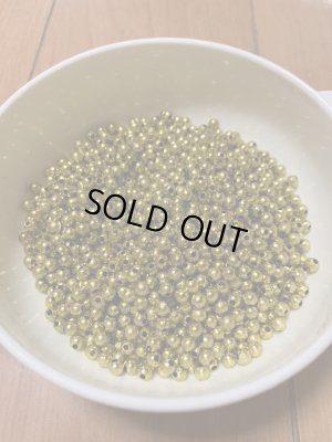 画像2: 郵送OK！糸通しプラスチックビーズ(ゴールド　40ｇ）