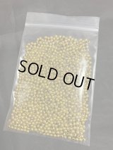 郵送OK！糸通しプラスチックビーズ(ゴールド　40ｇ）