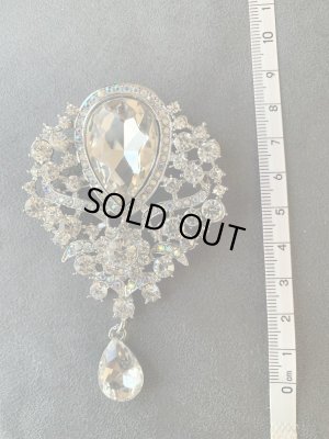 画像10: 単品郵送OK　クリスタルブローチ