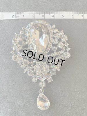 画像9: 単品郵送OK　クリスタルブローチ