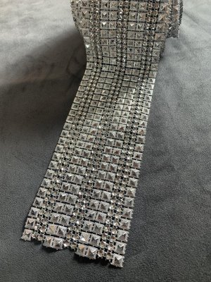 画像1: 衣装のカスタマイズに！装飾テープ（シルバー）1ｍ