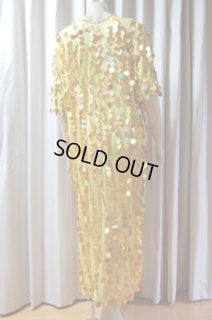 画像3: ヒップスカーフ付き総スパンコールガラベーヤ（ガワージー、シャマダン）