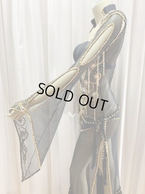 画像5: Hanine特注パワーネット生地サイーディドレス