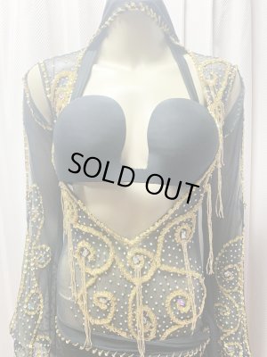 画像2: Hanine特注パワーネット生地サイーディドレス