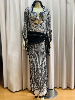 画像1: Hanine特注ブラカップ付きサイーディドレス(5点セット）