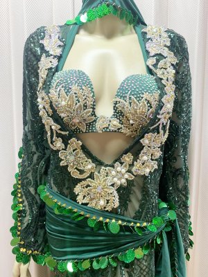 画像2: Hanine特注ブラカップ付きサイーディドレス(5点セット）