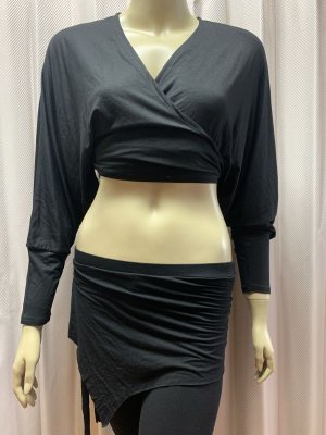 画像2: 【在庫処分SALE】 ドルマンスリーブチョリ＆レギンスレッスンウェア