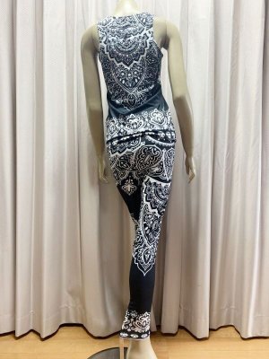 画像4: 【在庫処分SALE】オリエンタル柄レッスンウェア（タンクトップ＆レギンス）