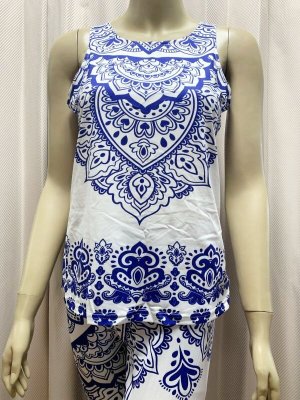 画像8: 【在庫処分SALE】オリエンタル柄レッスンウェア（タンクトップ＆レギンス）