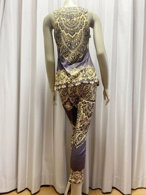 画像13: 【在庫処分SALE】オリエンタル柄レッスンウェア（タンクトップ＆レギンス）