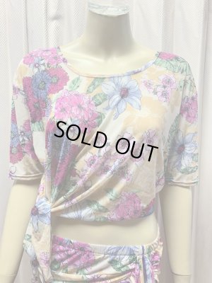 画像4: 【在庫処分SALE】フラワープリントレッスンウェア3点セット