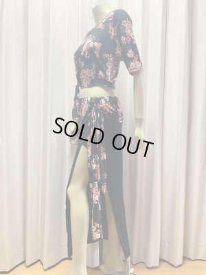 画像14: 【在庫処分SALE】フラワープリントレッスンウェア3点セット