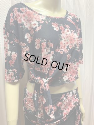 画像16: 【在庫処分SALE】フラワープリントレッスンウェア3点セット