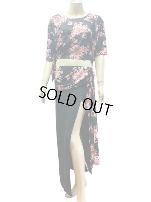 画像3: 【在庫処分SALE】フラワープリントレッスンウェア3点セット