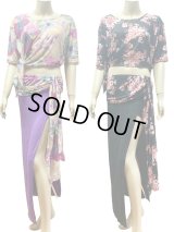 【在庫処分SALE】フラワープリントレッスンウェア3点セット