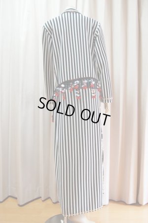 画像5: Fifi Abdoスタイル　ストライプバラディドレス(襟シャツタイプ）135ｃｍ丈