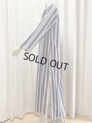 画像3: Fifi Abdoスタイル　ストライプバラディドレス(襟シャツタイプ）135ｃｍ丈