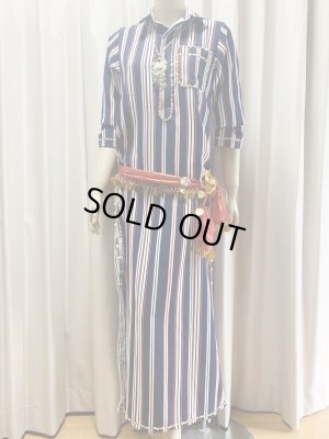 画像7: Fifi Abdoスタイル　ストライプバラディドレス(襟シャツタイプ）135ｃｍ丈
