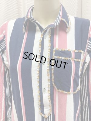 画像2: Fifi Abdoスタイル　ストレッチバラディガラベーヤ(襟シャツタイプ）135ｃｍ丈