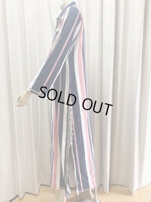 画像3: Fifi Abdoスタイル　ストレッチバラディガラベーヤ(襟シャツタイプ）135ｃｍ丈