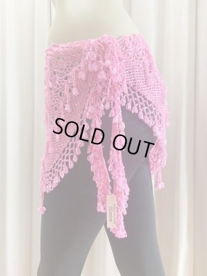 画像2: かぎ編みビーズヒップスカーフ