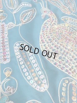 画像7: ピーコック柄ハリージドレス