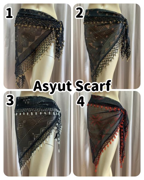 画像1: アシュートトライアングルヒップスカーフ (1)