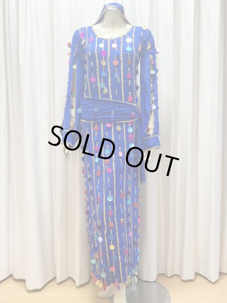 画像1: 総スパンコールガラベーヤ（アワーリム、ガワージー） (1)