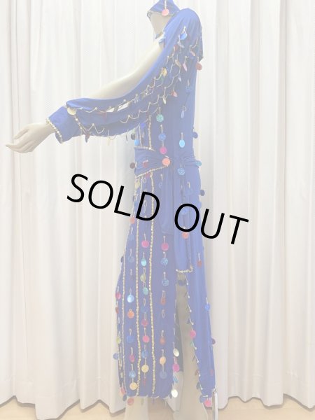 画像2: 総スパンコールガラベーヤ（アワーリム、ガワージー） (2)