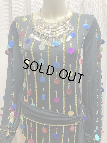 画像5: 総スパンコールガラベーヤ（アワーリム、ガワージー） (5)