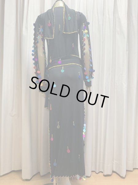 画像4: 総スパンコールガラベーヤ（アワーリム、ガワージー） (4)