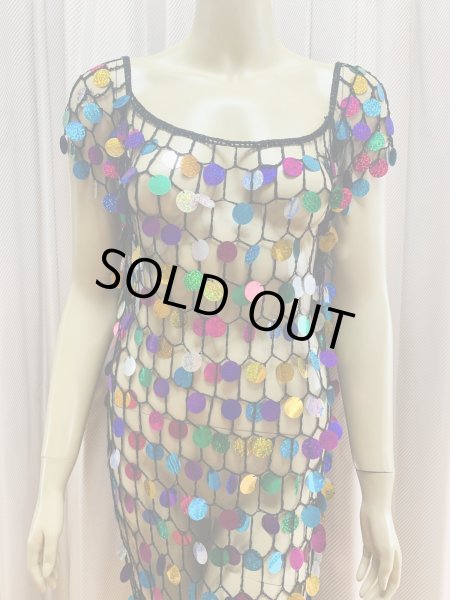 画像2: かぎ編みワンピースドレス (2)