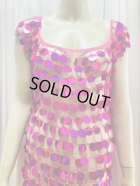 画像2: かぎ編みワンピースドレス (2)