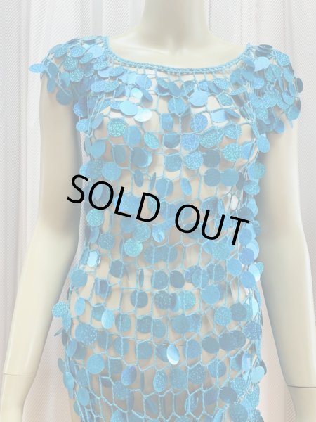 画像2: かぎ編みワンピースドレス (2)