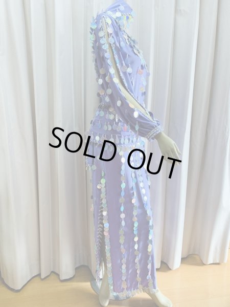 画像4: 総スパンコールガラベーヤ（アワーリム、ガワージー） (4)