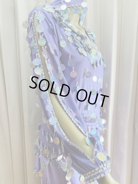 画像5: 総スパンコールガラベーヤ（アワーリム、ガワージー） (5)