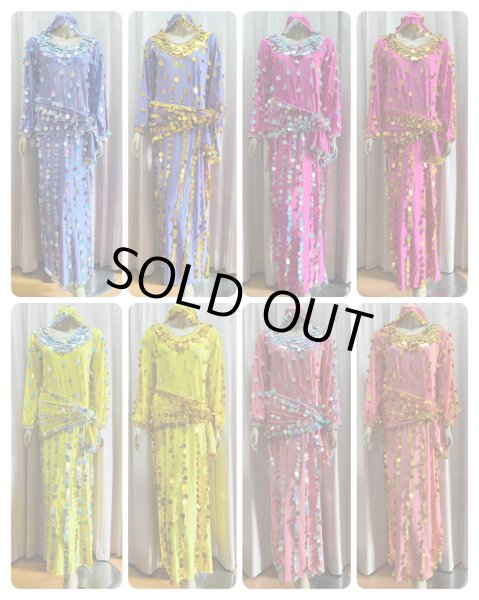 画像11: 総スパンコールガラベーヤ（アワーリム、ガワージー） (11)