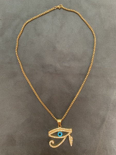 画像2: ホルスの目モチーフネックレス（45cm or 50cm) (2)