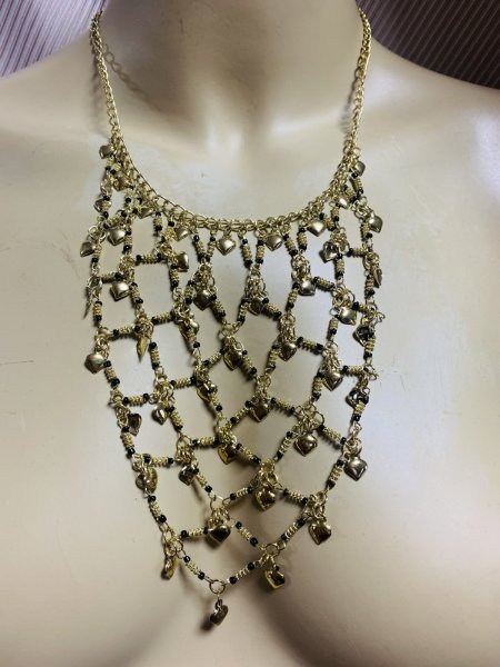 画像4: ファラオニックネックレス＆ピアスセット (4)