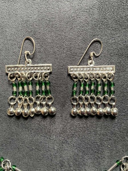 画像3: ファラオニックネックレス＆ピアスセット (3)