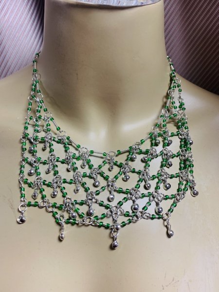 画像4: ファラオニックネックレス＆ピアスセット (4)