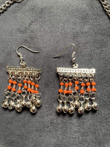 画像3: ファラオニックネックレス＆ピアスセット (3)