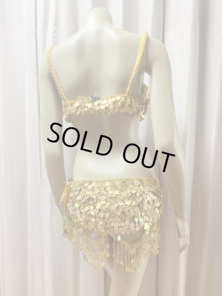 画像3: オールドスタイル、ガワージー、トライバルコインブラベルト（ゴールド） (3)