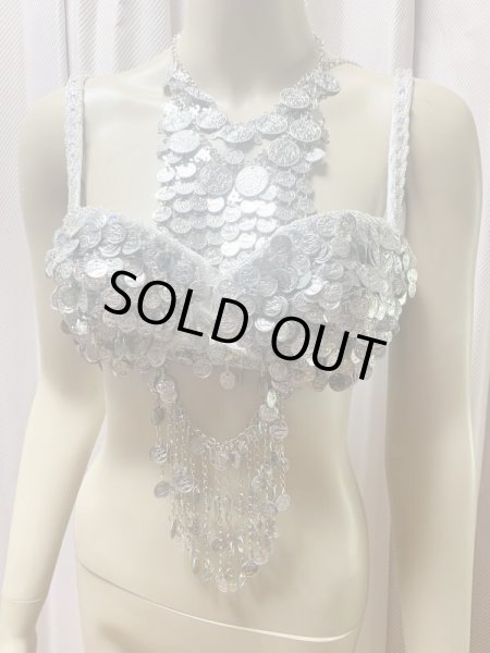 画像10: オールドスタイル、ガワージー、トライバルコインブラベルト（シルバー） (10)