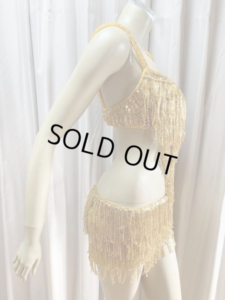 画像3: キャバレースタイル、フリンジブラベルト（ゴールド） (3)