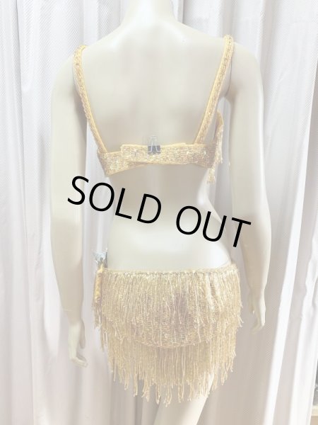 画像4: キャバレースタイル、フリンジブラベルト（ゴールド） (4)