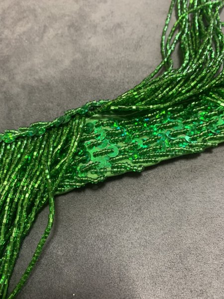 画像9: フォークロア衣装用ビーズフリンジベルト(99cm) (9)