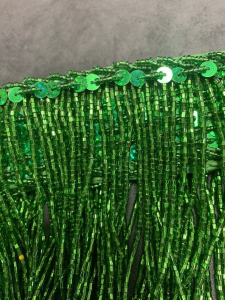 画像10: フォークロア衣装用ビーズフリンジベルト(99cm) (10)